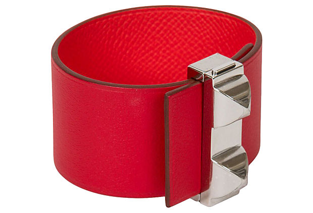 Hermès Reversible Red & Palladium Cuff