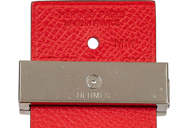 Hermès Reversible Red & Palladium Cuff