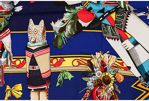 Hermès Kachinas Collectible Oliver Scarf