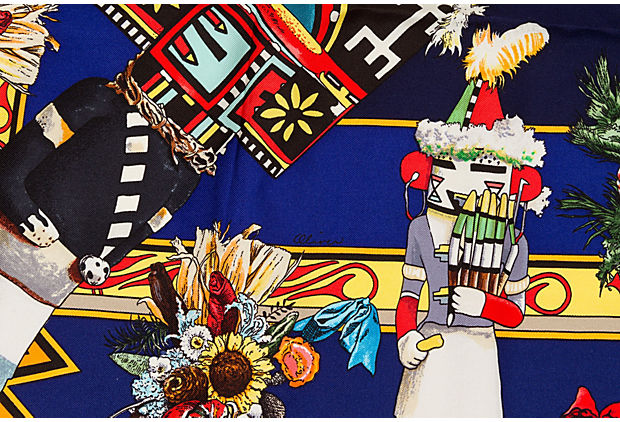 Hermès Kachinas Collectible Oliver Scarf