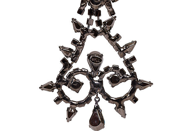 Kenneth J. Lane Rhinestone Drop Earrings