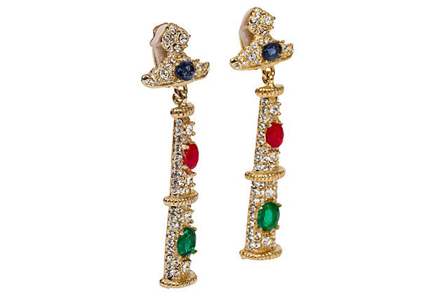 Kenneth    Jay Lane Multi-Stone Earrings