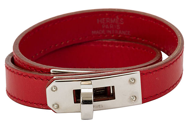 Hermès Kelly Double Red Bracelet