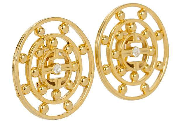 Oversize Round Givenchy Earrings