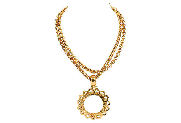 Chanel Flower Magnifier Necklace