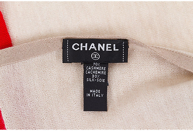 Chanel Cashmere Pocket Scarf