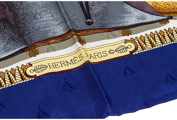 Hermès Silk Napoleon Scarf