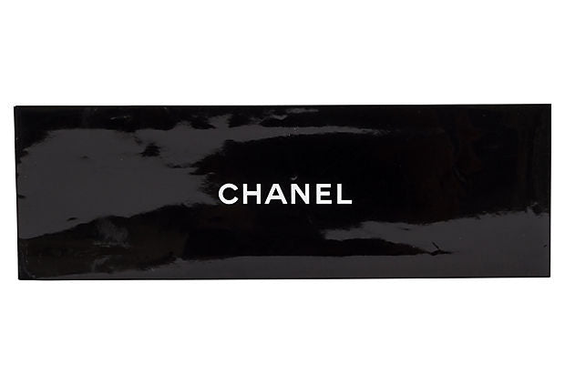 Chanel Green Blue Logo Tie