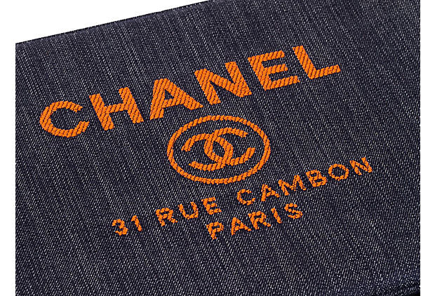 Chanel Large Denim Clutch