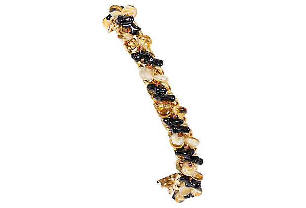 Chanel Glass & Gold Bracelet