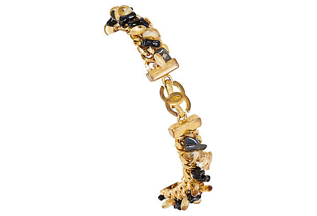 Chanel Glass & Gold Bracelet