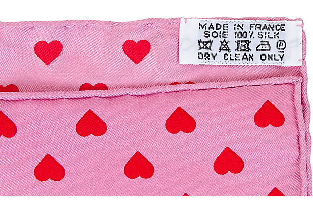 Hermès Pink Brides de Gala Love Scarf