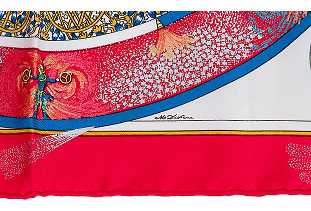 Hermès Feux d'Artifice Pochette Scarf