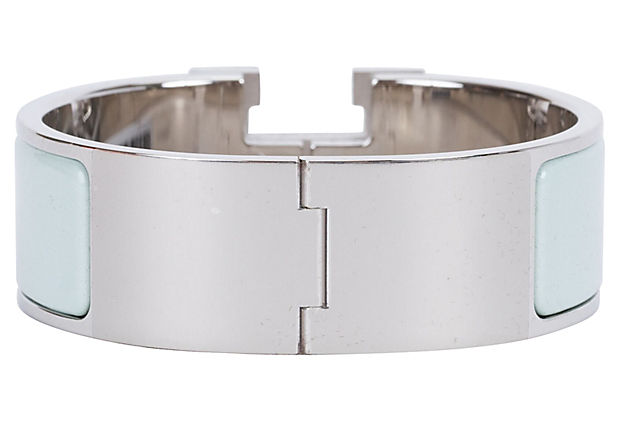 Hermès Vert Argile H Bracelet