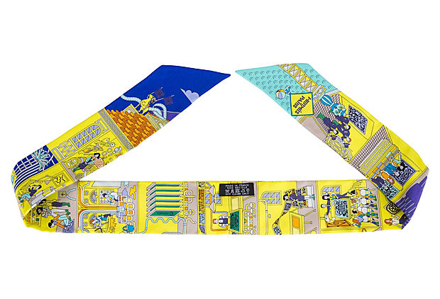 Hermès Yellow & Blue Medor Twilly