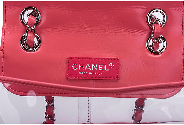 Chanel Vinyl & Pink Leather Backpack