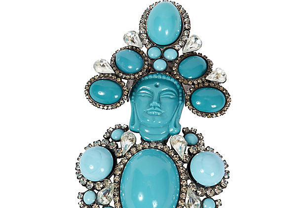 Vrba Turquoise Maharaja Pin