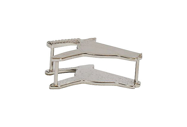 Hermès Palladium Horse Head Scarf Ring