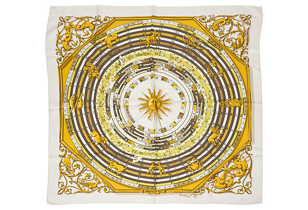 Hermès Astrologie Silk Scarf Faconnet