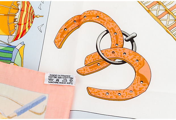 Hermès "Charmes Des Plages" Cotton Scarf