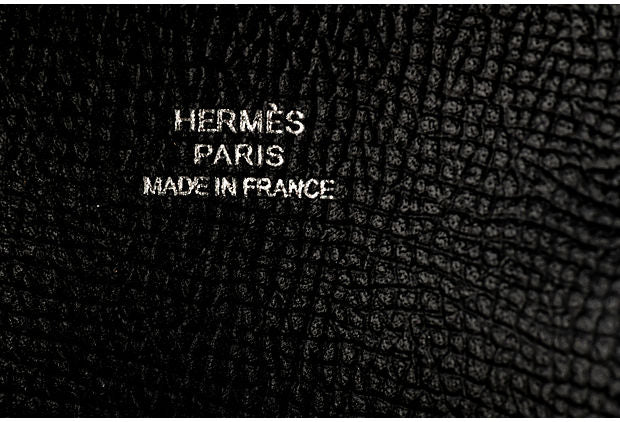 Hermès Black Epsom Coin Case