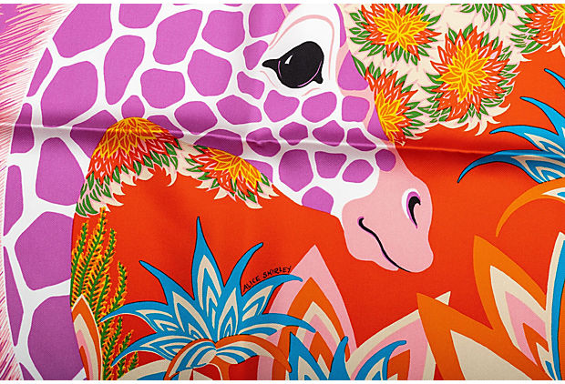 Hermès "Giraffes" Silk Scarf