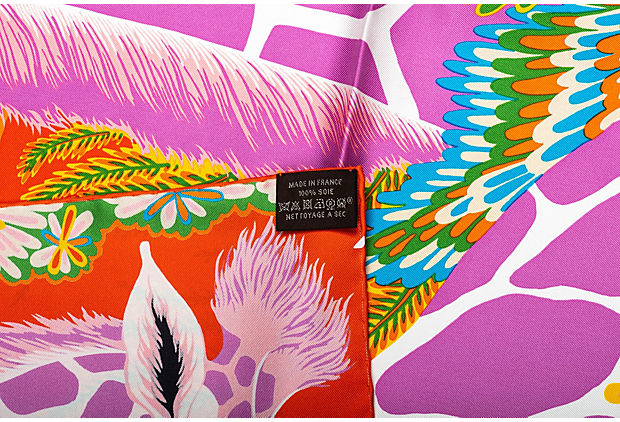 Hermès "Giraffes" Silk Scarf