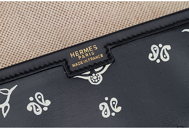 Hermès Black Box Jige Clutch Bandana