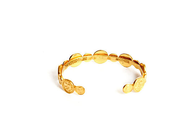 Chanel Gold Small Coins Cuff Bracelet