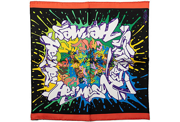 Hermes Small Silk Graffiti Gavroche BNIB