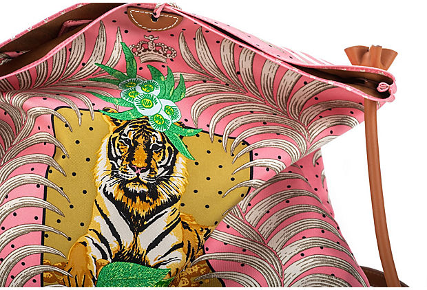 Hermes BN Silk Bag Tiger Barenia Leather