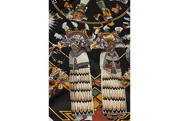 Hermès Kachinas by Oliver Silk Scarf