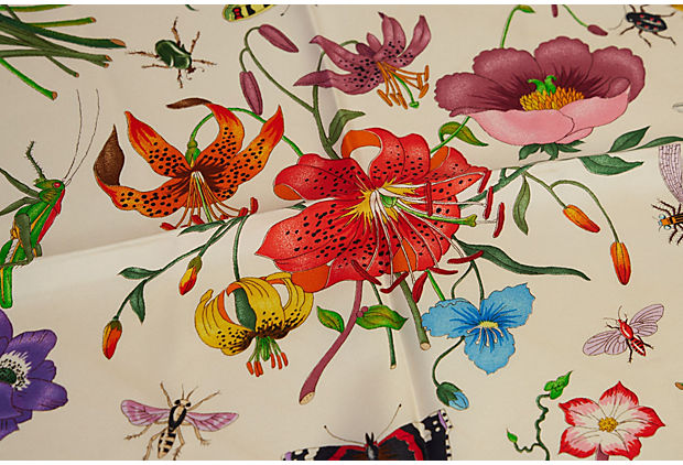 Gucci Collectible Accornero Silk Scarf