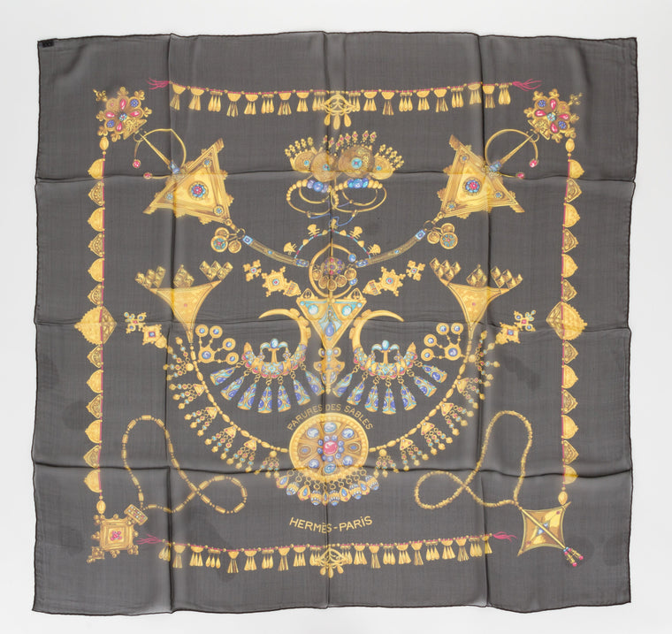 Hermès Parures des Sables Chiffon Scarf